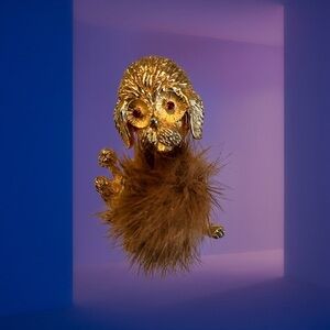 VINTAGE Jonette Jewelry Poodle Pin fur Body